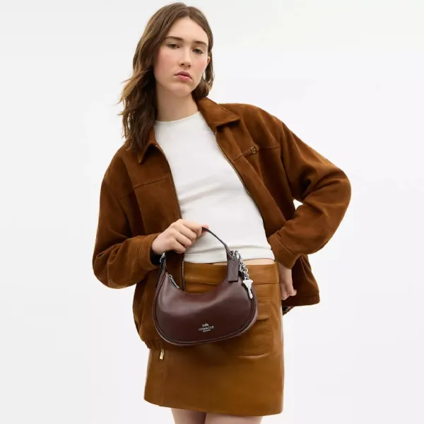 Túi Đeo Vai Nữ Coach Emily Emily Shoulder Bag CDX34 Màu Đỏ Nâu