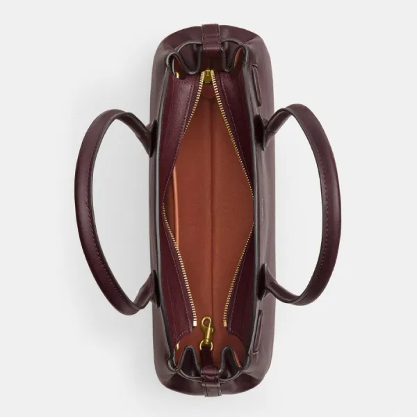 Túi Đeo Vai Nữ Coach Empire 34 Shoulder Bag Màu Đỏ Nâu