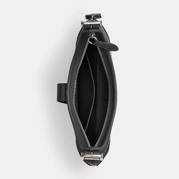 Túi Đeo Vai Nữ Coach Hamptons Hobo Bag Silver/ Black CW642 Màu Đen