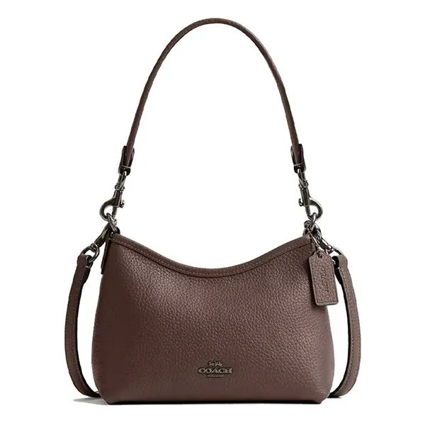 Túi Đeo Vai Nữ Coach Laurel Small Shoulder Bag Dark Stone CBH16 Màu Nâu