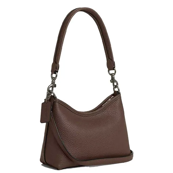 Túi Đeo Vai Nữ Coach Laurel Small Shoulder Bag Dark Stone CBH16 Màu Nâu