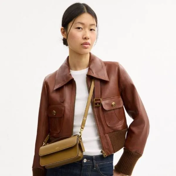 Túi Đeo Vai Nữ Coach New York Elora Top Handle Crossbody Bag CCY30 Màu Olive Trầm