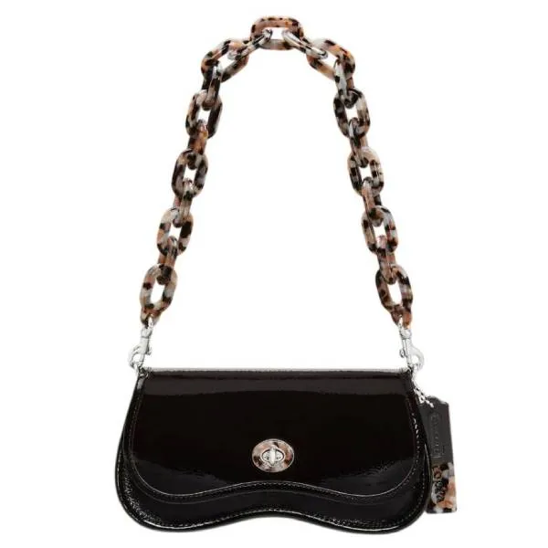 Túi Đeo Vai Nữ Coach Wavy Dinky Bag CQ056 Màu Đen