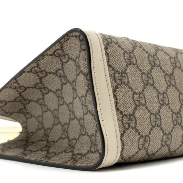Túi Đeo Vai Nữ Gucci Padlock Small GG Shoulder GG Supreme Màu Trắng