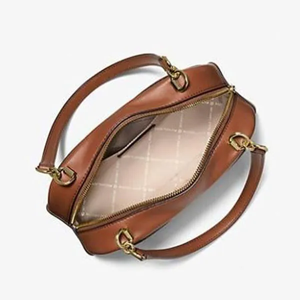 Túi Đeo Vai Nữ Michael Kors MK Cecily Small Signature Logo Shoulder Bag 35F5G8CL1B Màu Nâu Đen