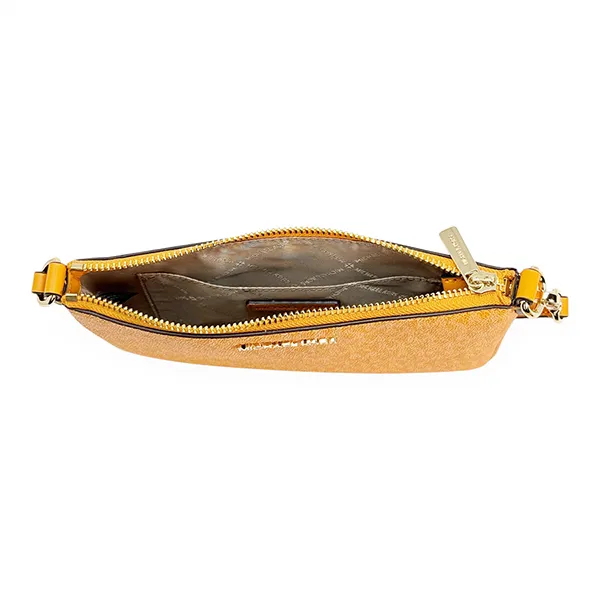 Túi Đeo Vai Nữ Michael Kors MK Jet Set Small Signature Logo Convertible Wristlet 35T5STVW5B Màu Vàng Cam