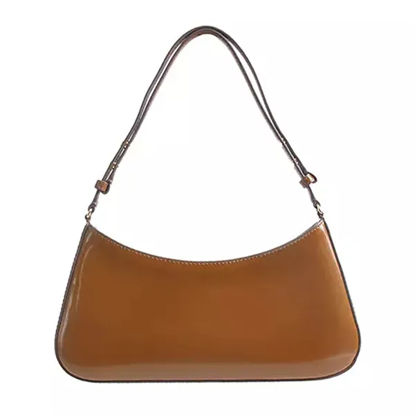 Túi Đeo Vai Nữ Tory Burch Emerson Patent Shoulder Bag In Rich Màu Nâu