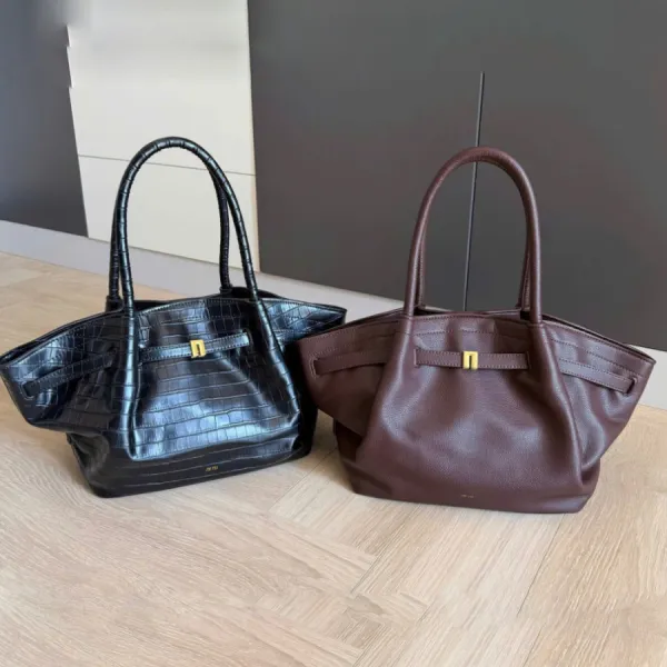 Túi Tote Nữ JW Pei Hana Medium Tote Bag Black Croc Màu Đen