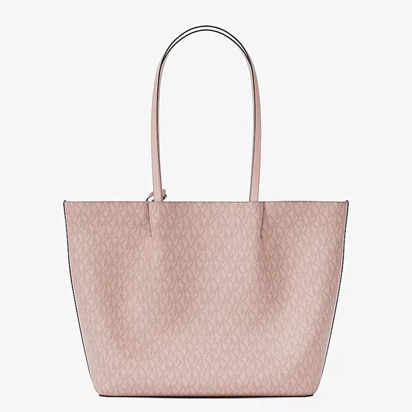 Túi Tote Nữ Michael Kors MK Carson Large Signature Logo Tote Bag 35R6G2ZT7B Màu Hồng