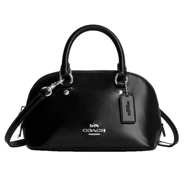 Túi Xách Tay Nữ Coach Lara Mini Satchel Bag Màu Đen