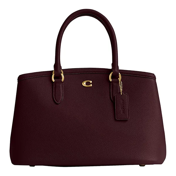 Túi Xách Tay Nữ Coach Legacy Carryall 28 Handle Bag Màu Đỏ Burgundy