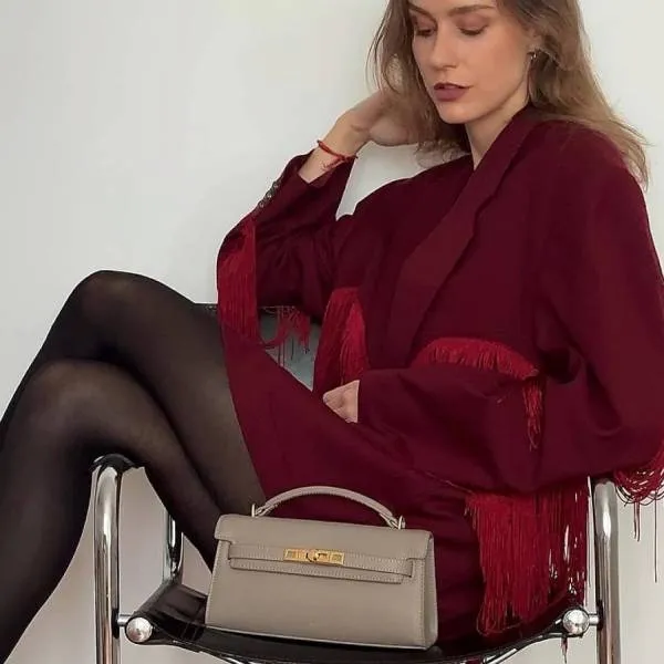 Túi Xách Tay Nữ JW Pei Noor Top Handle Bag Màu Xám Nhạt