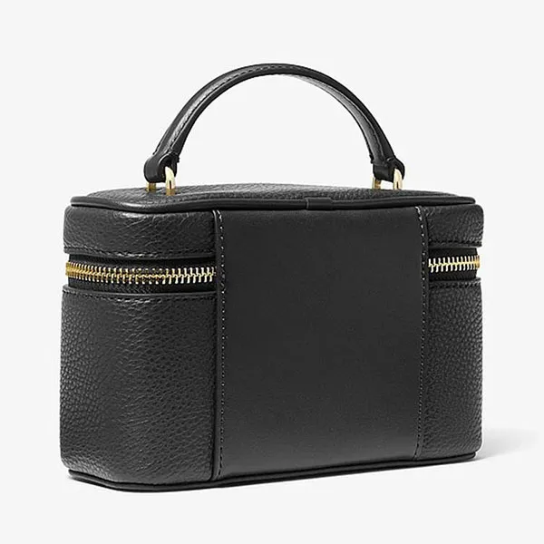 Túi Xách Tay Nữ Michael Kors MK 35F6GVFC5L Vivi Small Vanity Crossbody Bag Black Màu Đen