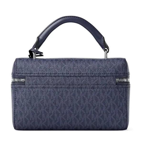 Túi Xách Tay Nữ Michael Kors MK Jana Extra-Small Signature Logo Convertible Crossbody Bag 32F5SQ1C0V Màu Xanh Navy