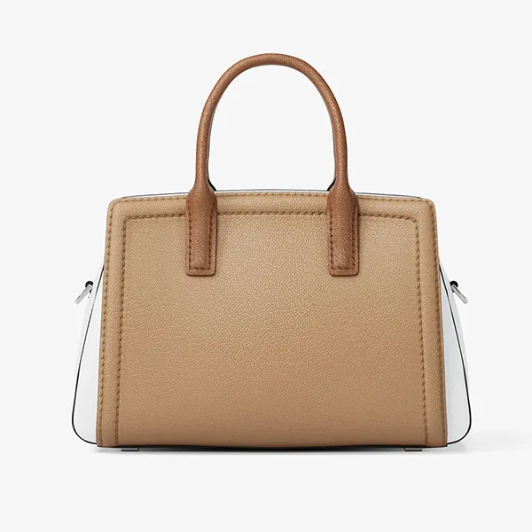 Túi Xách Tay Nữ Michael Kors MK Laila Extra Small Leather Crossbody Bag Peanut Multi Màu Nâu