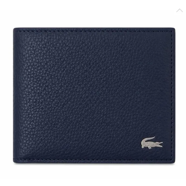 Ví Nam Lacoste Men's Bifold Wallet NH4774 - 021 Màu Xanh Navy