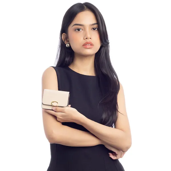 Ví Nữ Coach Bandit Card Case Ivory CH825 Màu Trắng Kem