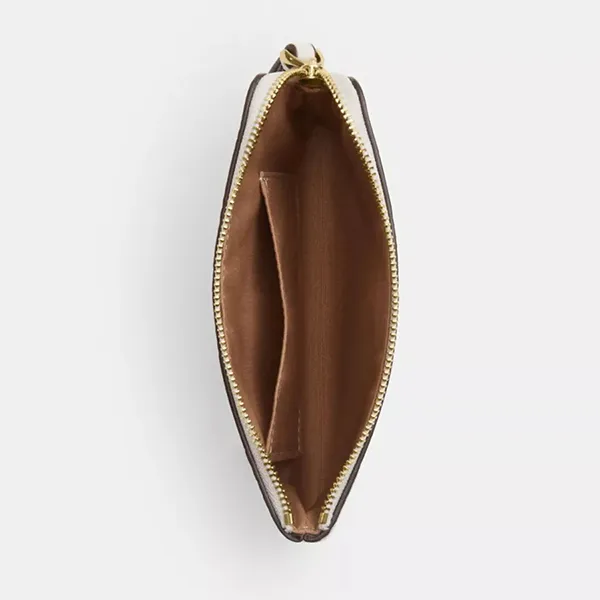 Ví Nữ Coach Corner Zip Wristlet With Cherry Print CEX82 Màu Trắng/Đỏ