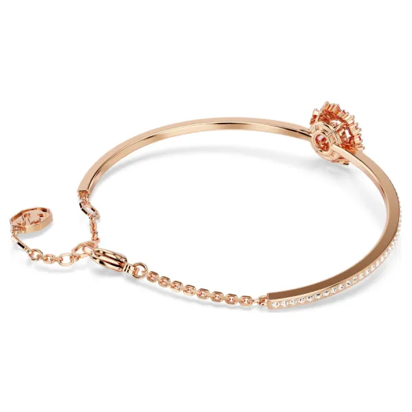 Vòng Đeo Tay Nữ Swarovski Idyllia Banglemixed Cuts, Flower, Pink, Rose Gold-Tone Plated 5699082 Màu Vàng Hồng