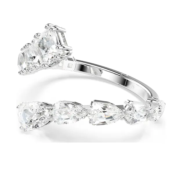Vòng Đeo Tay Nữ Swarovski Matrix Bangle Mixed Cuts, White, Rhodium Plated 5701898 Màu Bạc