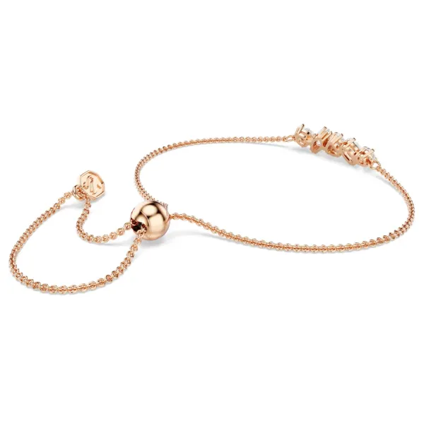 Vòng Đeo Tay Nữ Swarovski Mesmera bracelet Mixed Cuts, White, 18K Rose Gold Finish 5764801 Màu Vàng Hồng