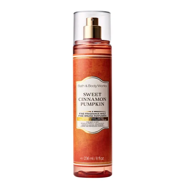 Xịt Thơm Toàn Thân Bath & Body Works Sweet Cinnamon Pumpkin Fine Fragrance Mist 236ml