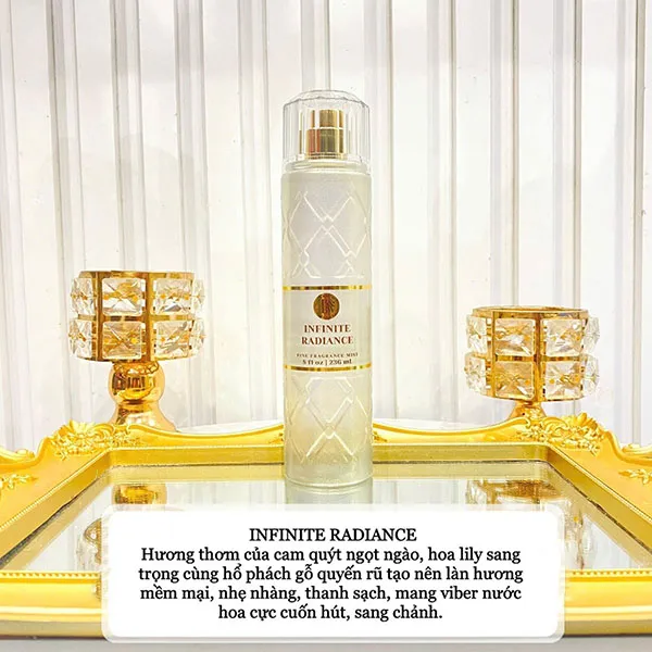 Xịt Thơm Toàn Thân Hương Nước Hoa Bath & Body Works Fine Fragrance Mist Infinite Radiance 236ml
