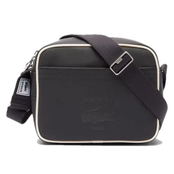 Túi Đeo Chéo Unisex Lacoste Medium Club 1930 Petit Piqué Reporter Bag NU4850 - K46 Màu Đen