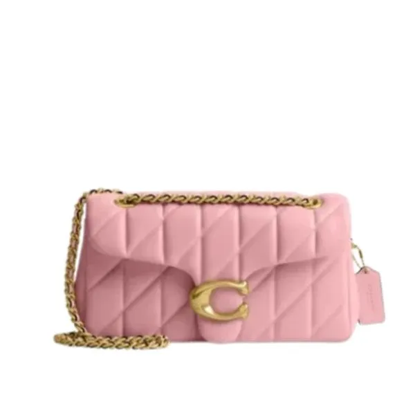 Túi Đeo Vai Nữ Coach Tabby Shoulder Bag 26 With Pillow Quilting Da Nappa Màu Hồng