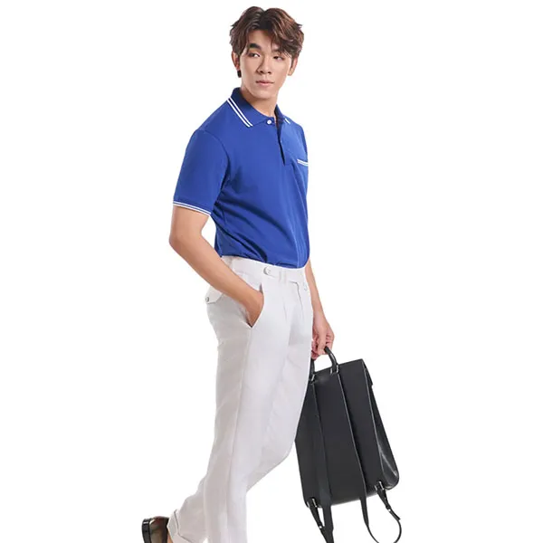 Áo Thun Nam F2 Fashion & Freedom Cotton TC421-XCB-S-0424 Màu Xanh Coban Size S