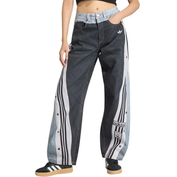 Quần Jean Nữ Adidas VINTAGE ADIBREAK PRINTED DEAD JEANS KW4516 Màu Đen Size 2532