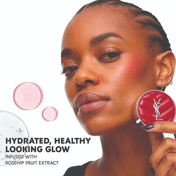 Phấn Má Hồng Dạng Kem Yves Saint Laurent YSL Make Me Blush Hydrating Cream Blush 65 Strawberry Seduction Màu Đỏ Dâu