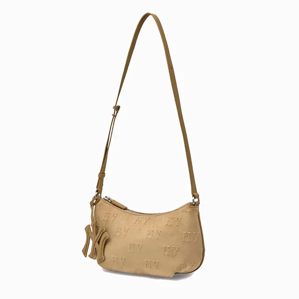 Túi Đeo Vai Nữ MLB Monogram Feminine Charm Mini Crossbody Bag 3ACRMS26N Màu Be