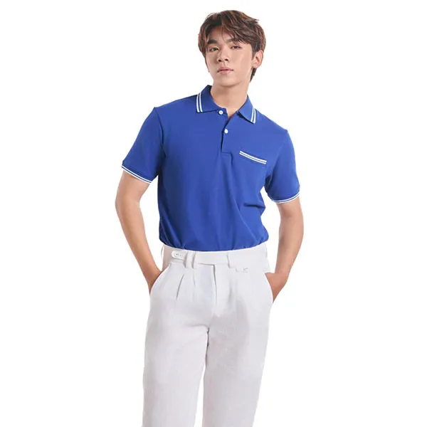 Áo Thun Nam F2 Fashion & Freedom Cotton TC421-XCB-S-0424 Màu Xanh Coban Size S
