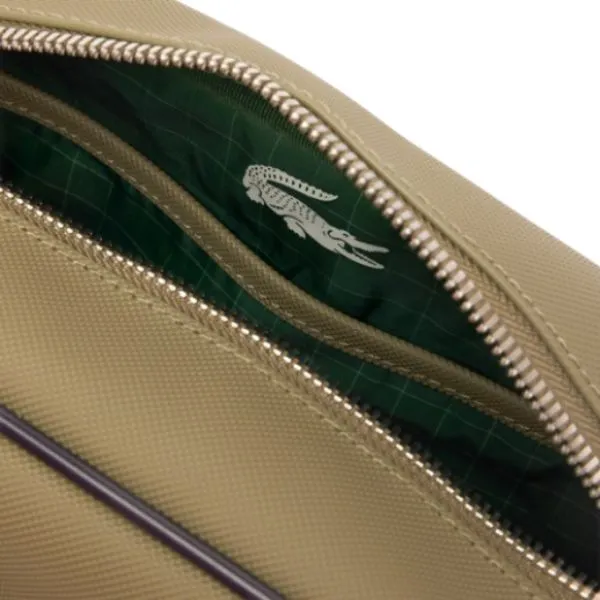 Túi Đeo Chéo Unisex Lacoste Medium Club 1930 Petit Piqué Reporter Bag NU4850 - R63 Màu Xanh Olive