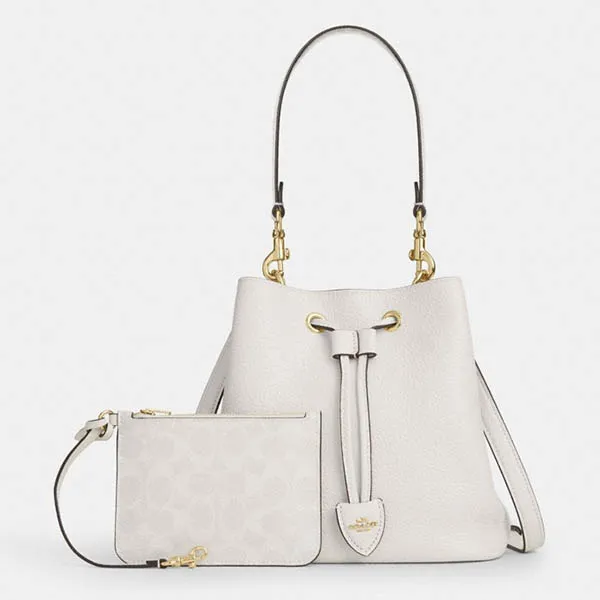 Túi Đeo Chéo Nữ Coach Rowan Bucket Bag CBH06 Màu Trắng