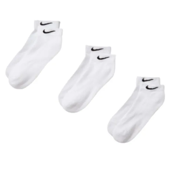 Tất Unisex Nike Everyday Cush Low 3PR 132 SX7670-100 Màu Trắng Size S