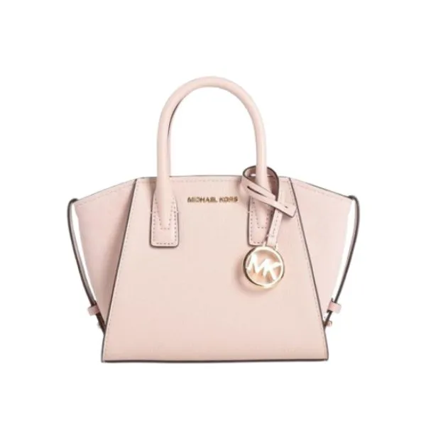 Túi Đeo Chéo Nữ Michael Kors MK Avril Extra-Small Leather and Suede Satchel Màu Hồng