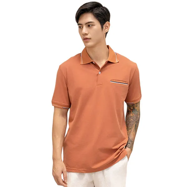 Áo Thun Nam F2 Fashion & Freedom Cotton TC391-DO GACH-S-0924 Màu Đỏ Gạch Size S
