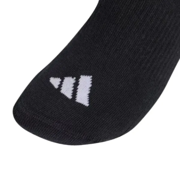 Set 3 Đôi Tất Unisex Adidas 3 Stripes Cushioned Sportswear Mid Cut Socks 3 Pair Pack KC9617 Màu Đen Size M