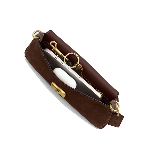 Túi Đeo Chéo Nữ Coach Jet Shoulder Bag CDZ74 Màu Nâu