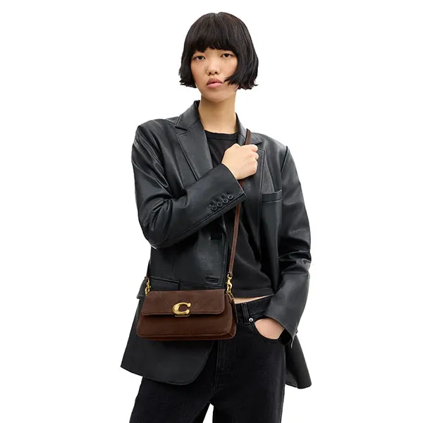 Túi Đeo Chéo Nữ Coach Jet Shoulder Bag CDZ74 Màu Nâu