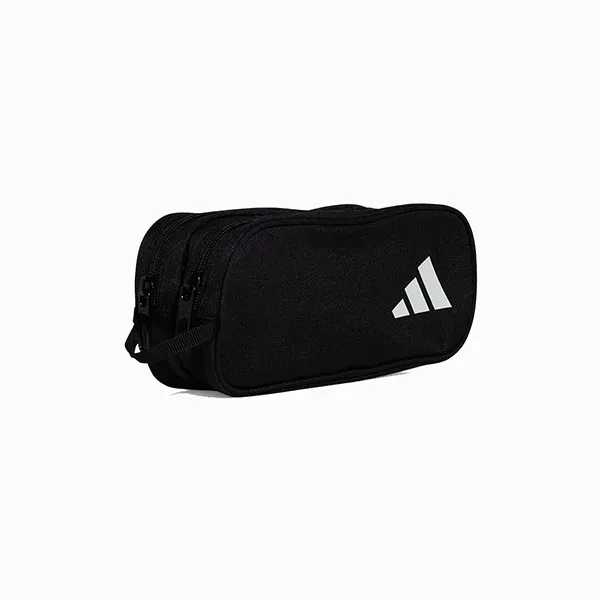 Túi Đựng Bút Adidas Black Two Zipper Pencil Case JD1308 Màu Đen