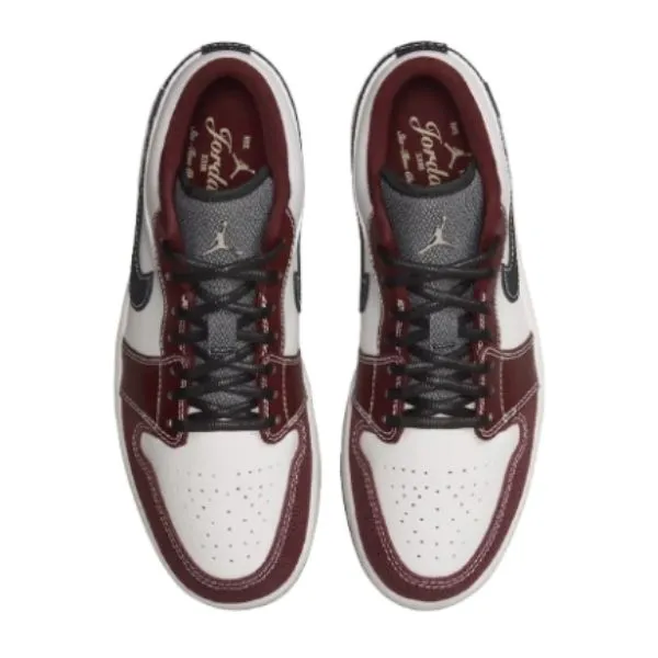 Giày Thể Thao Nam Nike Air Jordan 1 Low IZ5846-101 Màu Trắng Phối Đỏ Size 41
