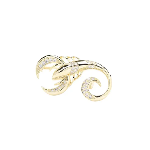 Cài Áo Unisex Meri Royal Scorpion BR143 Màu Vàng