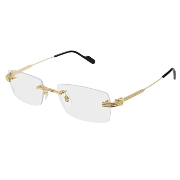 Kính Mắt Cận Nam Cartier CT0578O 001 Màu Vàng