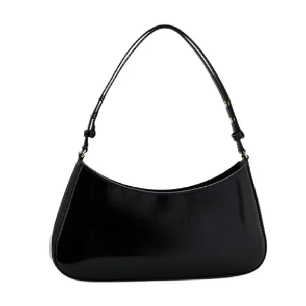 Túi Đeo Vai Nữ Tory Burch Women's Emerson Smooth Shoulder Bag In Black Màu Đen