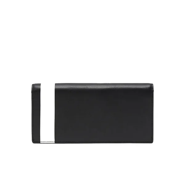 Ví Unisex Lacoste Sticker Print Long Wallet NH1250 000 Màu Đen