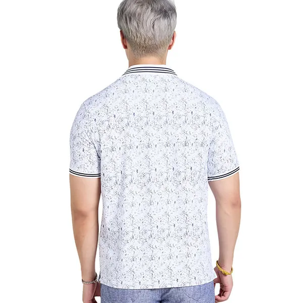 Áo Polo Nam F2 Fashion & Freedom Cotton Tender Drit TC426-TSX-S-1024 Màu Trắng Sọc Xanh Size S