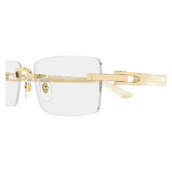 Kính Mắt Cận Nam Cartier CT0581O 003 Màu Gold Ivory